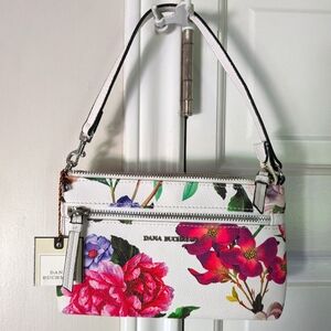 FINAL MARKDOWN Dana Buchman Peony Print Small Shoulder Bag/Wristlet